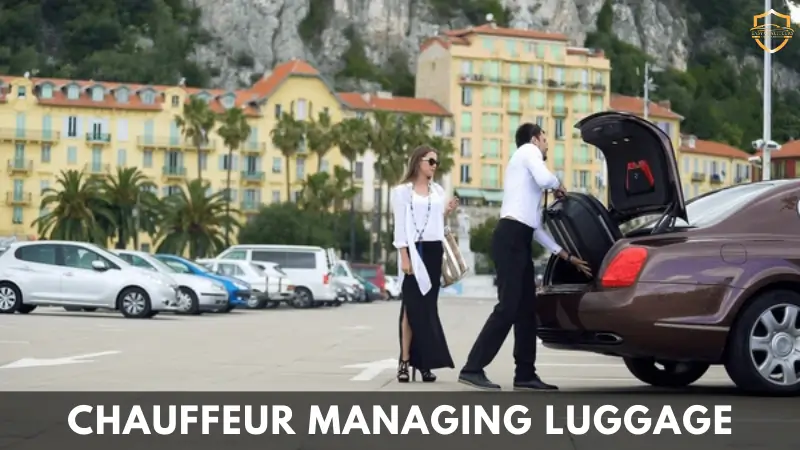 Professional Chauffeur Manage Luggage