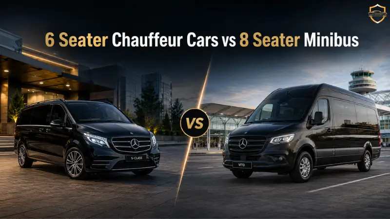6 Seater Chauffeur Car vs 8 Seater Minibus