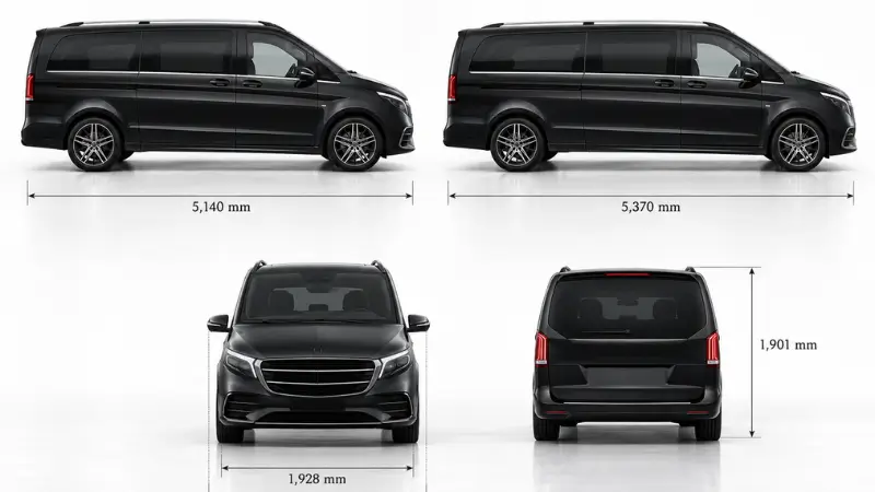 Mercedes V Class Dimensions